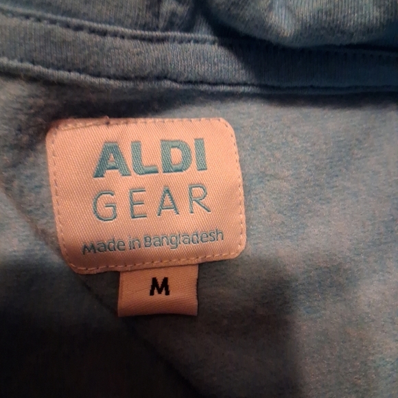 Aldi Gear Hoodie Sweatshirt With Drawstring, Graphic Logo, Med Unisex - Picture 5 of 7